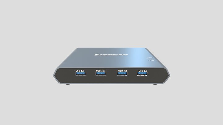 IOGEAR GCS1602CC Access Pro+ 2-Port 4K USB-C KVM 3D Model