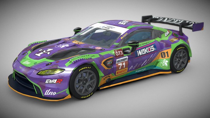 EVA Aston Marin GT3 3D Model