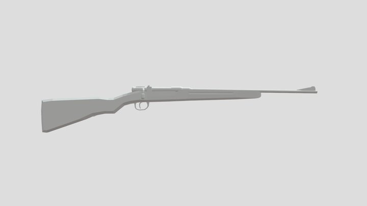 Low-Poly Arisaka Type-38 (Sporterized) 3D Model