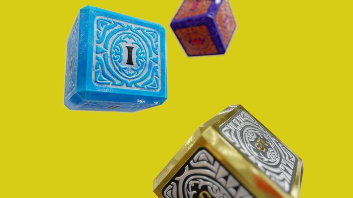 PBR Dices 3D Model