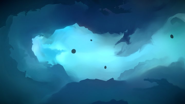 Fantasy Sky Background 3D Model