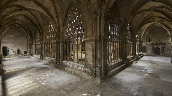 Cloister Cathedral of St. Mary of La Seu Vella 3D Model