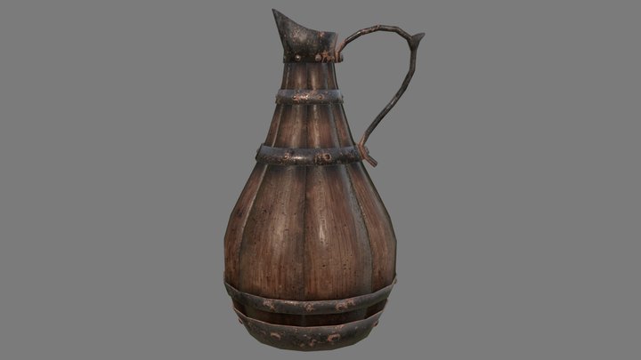 Old Wine Jar 3D Model