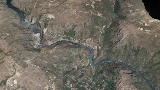 Reservoirs of Duero (Iberian Pen) #1 Aldeadávila 3D Model