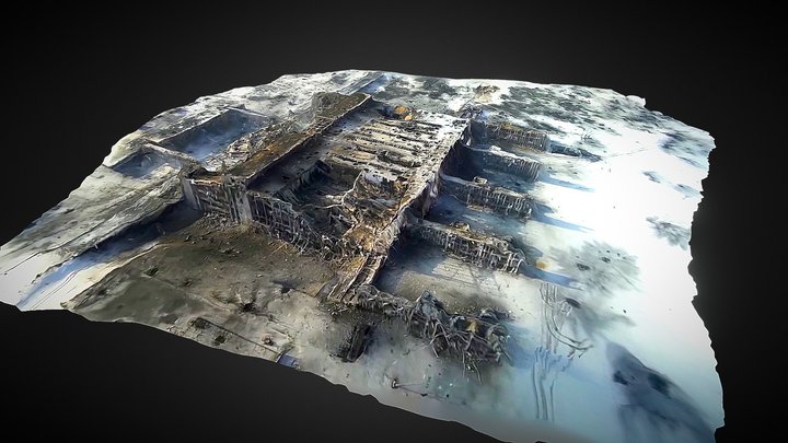 Donetsk Int'l Airport Terminal 3D Model