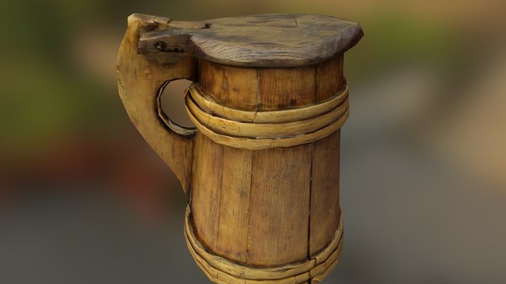 Mary Rose Tankard - Low Poly 3D Model
