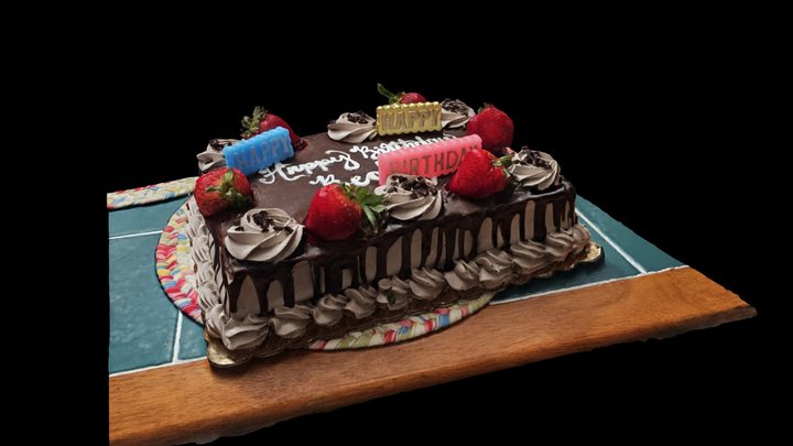 Becky's Birthday Cake 3D Model