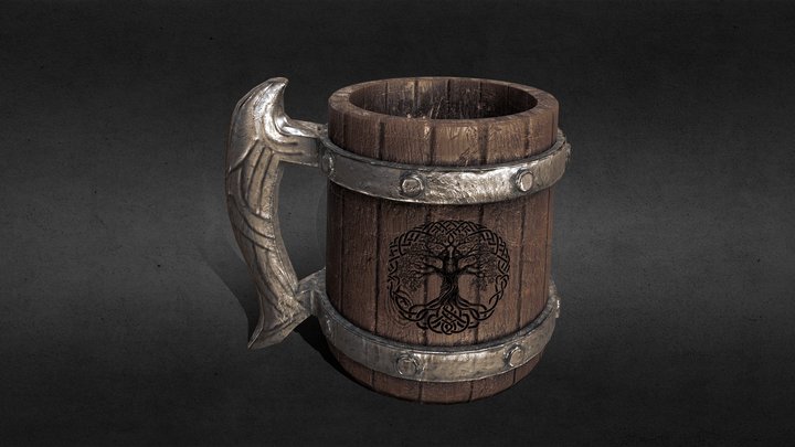 Viking Beer Tank – Game-Ready 3D Model 3D Model