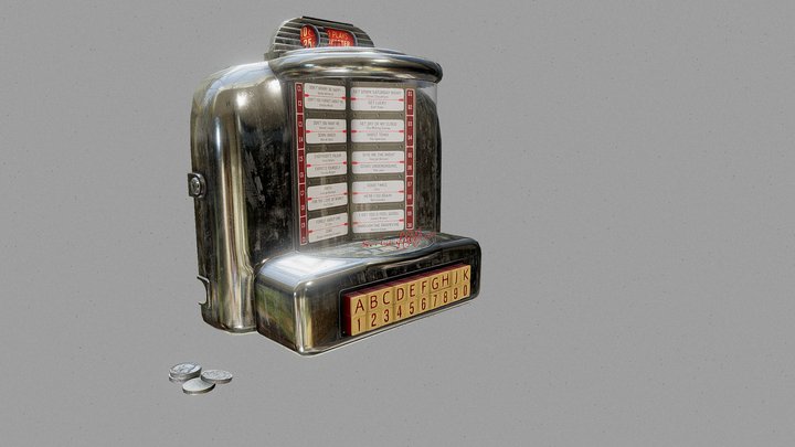 Wallbox Seeburg wall o matic 100 for jukebox 3D Model