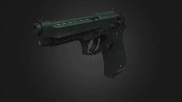 Beretta M9 3D Model