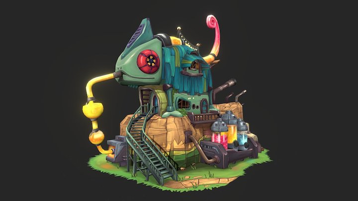 Chameleon House 3D Model