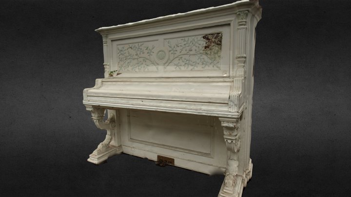 Hallet And Davis Piano, 1896 #3DST19 3D Model