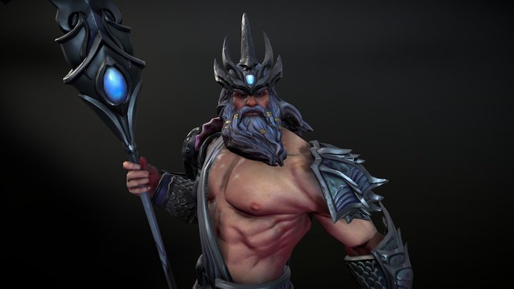 SMITE: Poseidon 3D Model