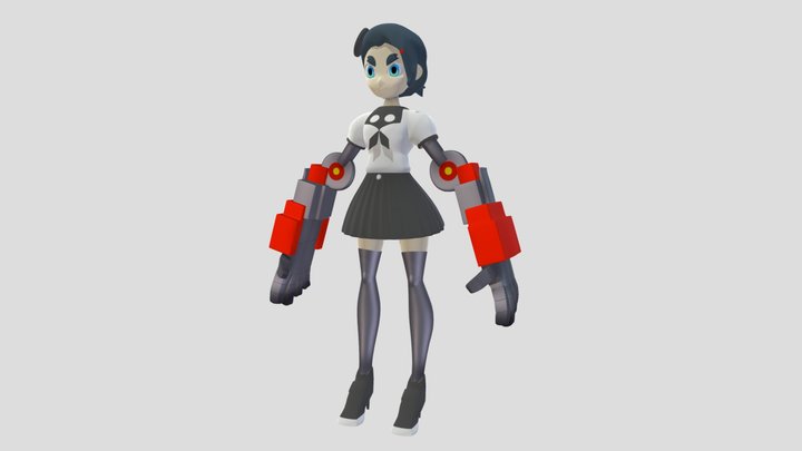 misaka_low 3D Model