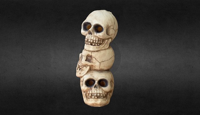 Stack of skulls 3D Model