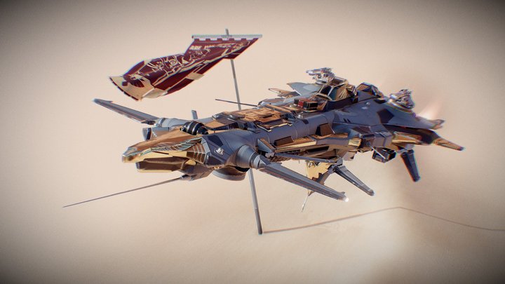 Imperial ECM interceptor Dyrnwyn (Rank 17) 3D Model