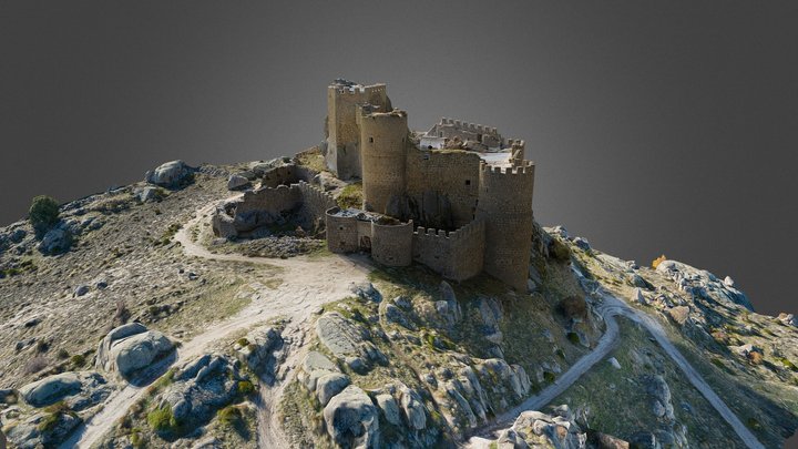 Aunqueospese Castle, Avila, Spain 3D Model