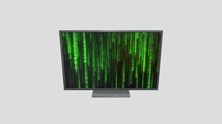 Basic PC Monitor 3D Model