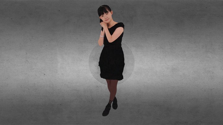 Scanned Girl 954 3D Model