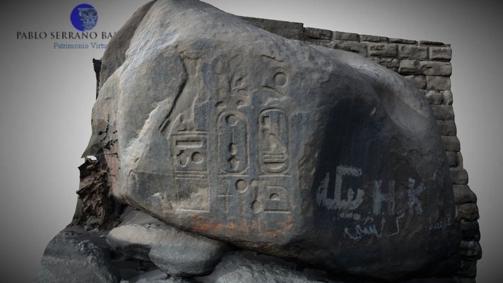 Cartuchos de Psamético II en Elefantina 3D Model