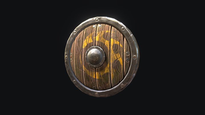Round Shield 3D Model