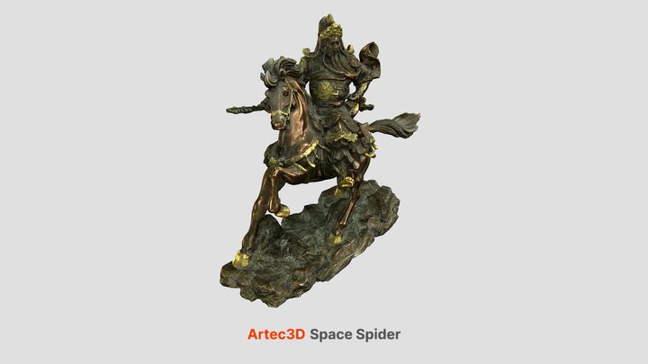Bronze Statue 3D Model
