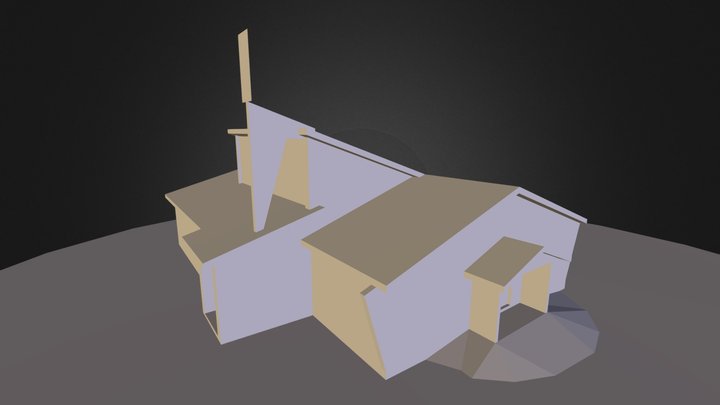 Saint-Joseph Artisan church in Soyaux, France 3D Model