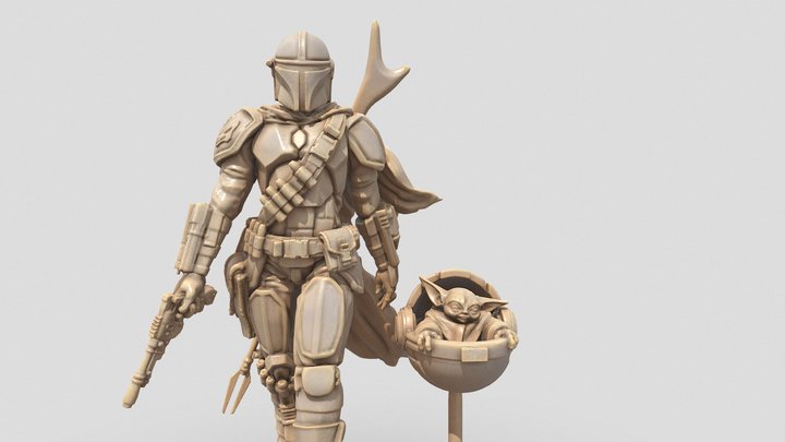 The Mandalorian - Star Wars 3d printable model 3D Model