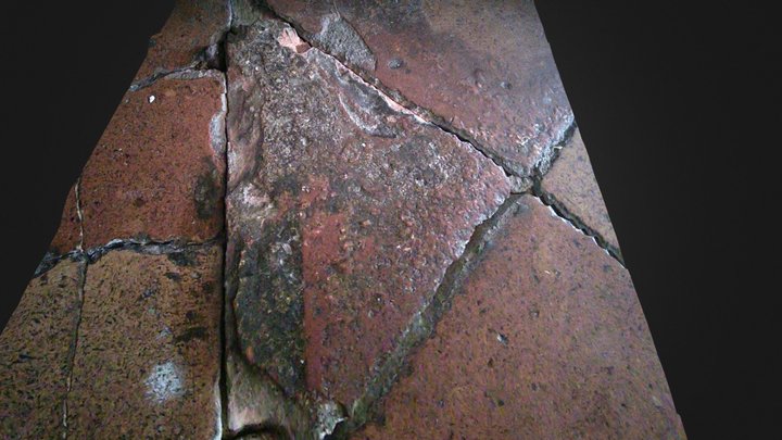 #3DST18 Broken Tile 3D Model