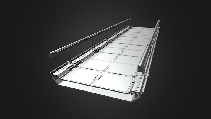 Sci-fi Floor Section KB011 3D Model