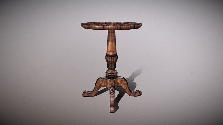 Dansby Olive Ash Side Table 3D Model