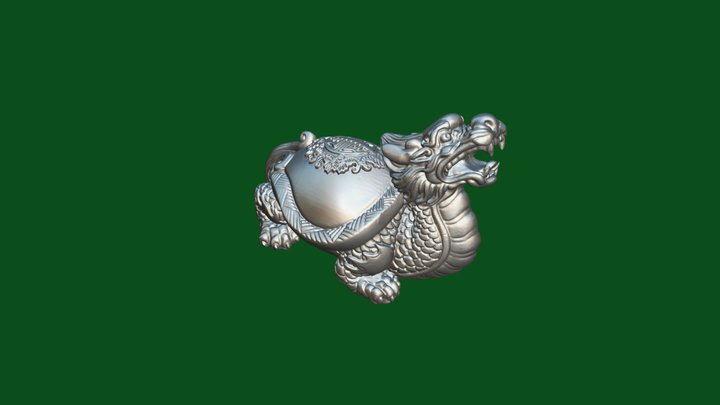 龙龟摆件 3D Model