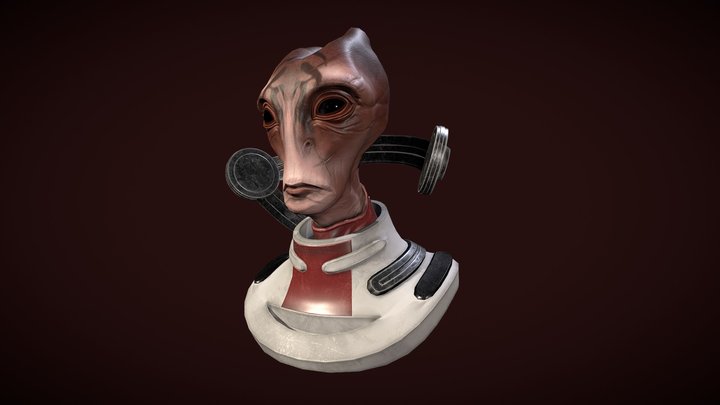 Mordin Solus Bust 3D Model