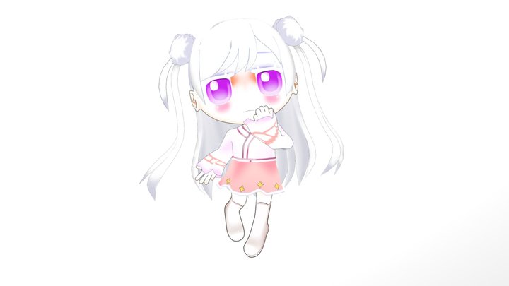pastel girl 3D Model