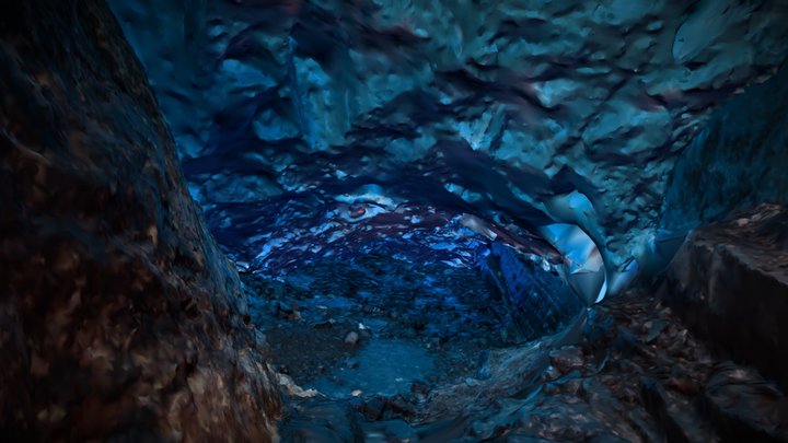 Ice cave - Tyndall glacier 3D Model