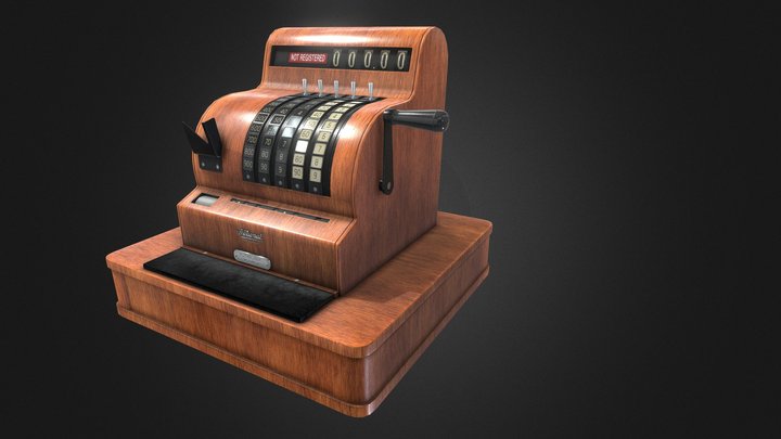 Vintage Cash Register 3D Model