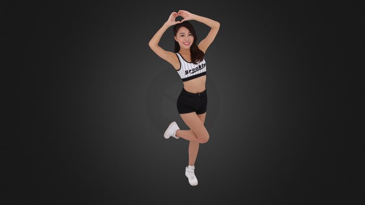 Cheerleader 879 3D Model