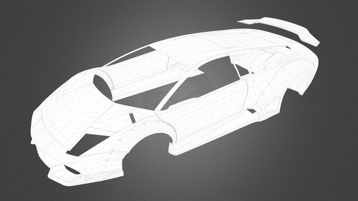 Liberty Walk Murcielago Bodyshell 3D Model