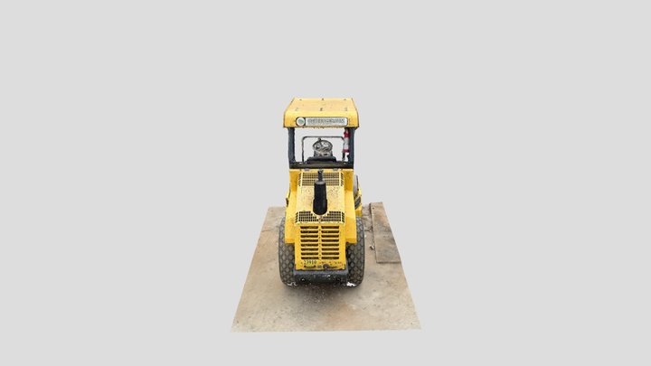 Road Roller 3D Model