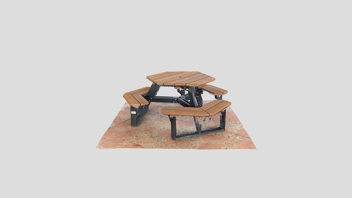 Picnic Table 3D Model
