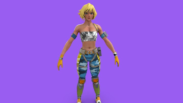 Woman Character 3D Model