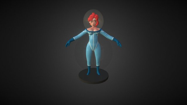 MOON GIRL 3D Model
