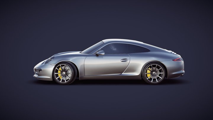 (FREE) Porsche 911 Carrera 4S 3D Model