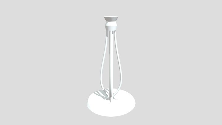 Hubert Guzik Projektowanie VR Świecznik 3D Model