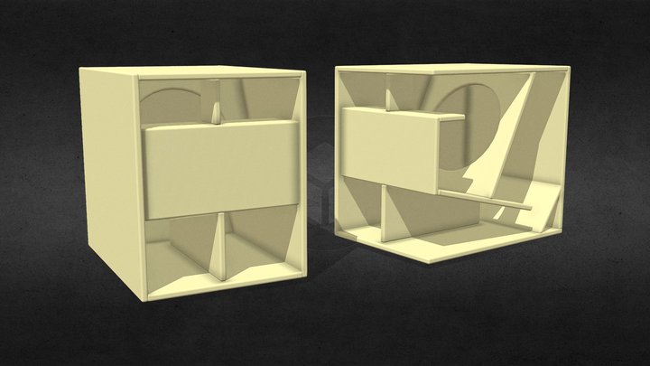 Speaker cabinet 3D Model