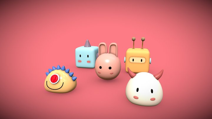 Cartoon Toys 3D Model