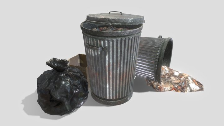 Trash can 3D Model