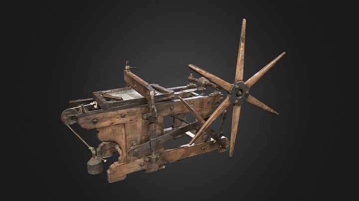 Presse lithographique 3D Model