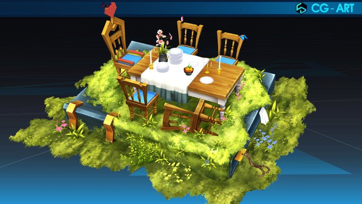Alice's table_ Reese Lee 3D Model