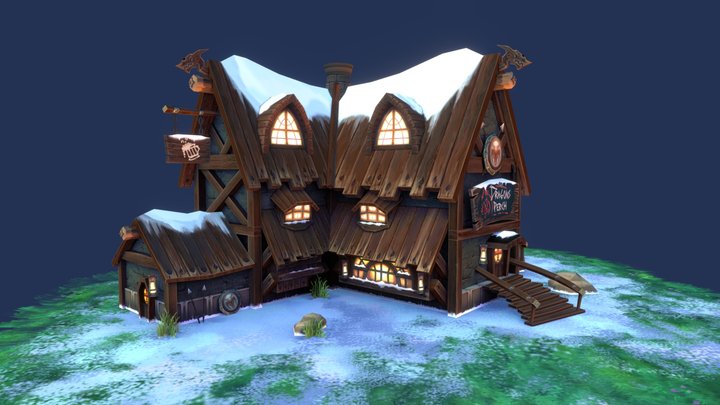 The Dragon’s Perch’ Tavern 3D Model